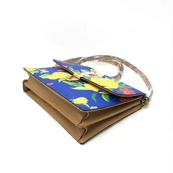 RARE NWOT MCM Blue Visetos Paradiso Floral Crossbody Bag - Picture 6 of 12